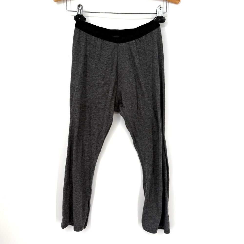 Duckworth Wool Womens Merino Base Layer Pant 3/4 Bottom Gray Outdoor Ski Size XS